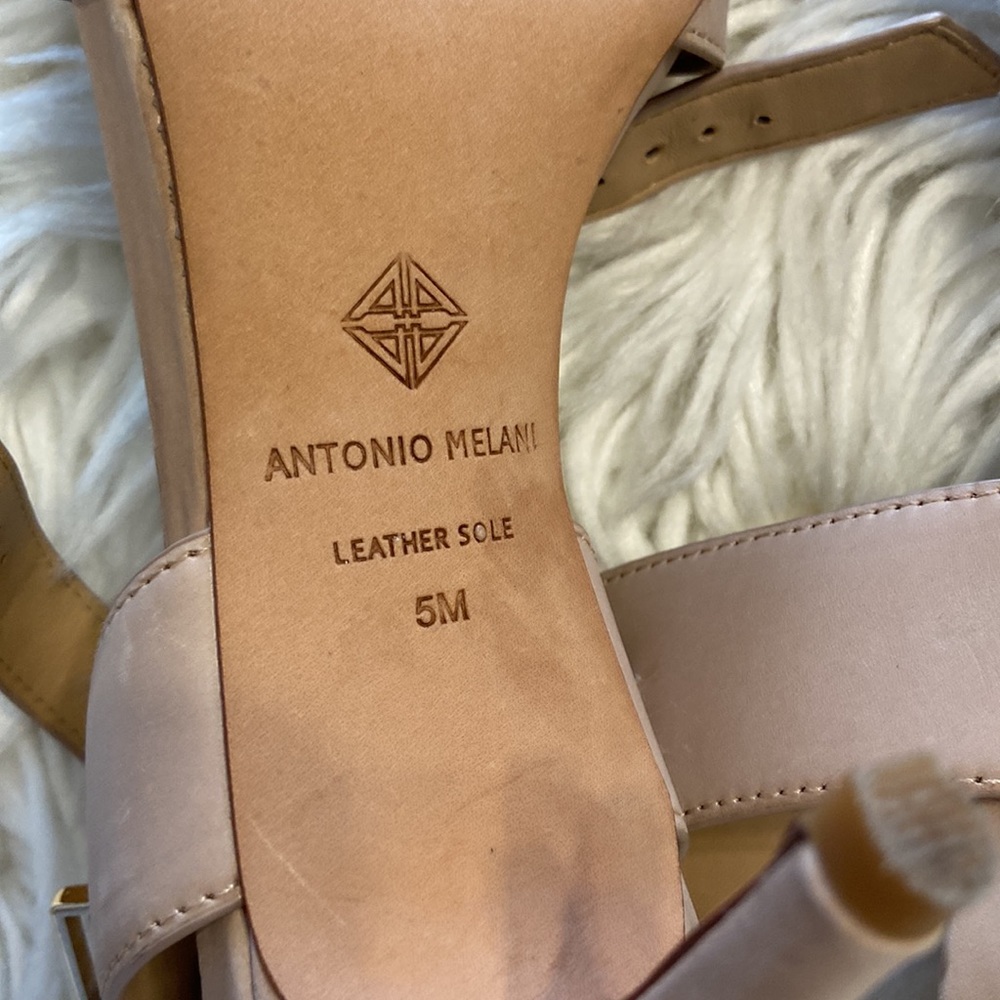 Antonio Melani leather sole sandals size 5M excellent condition see photos - Picture 8 of 12